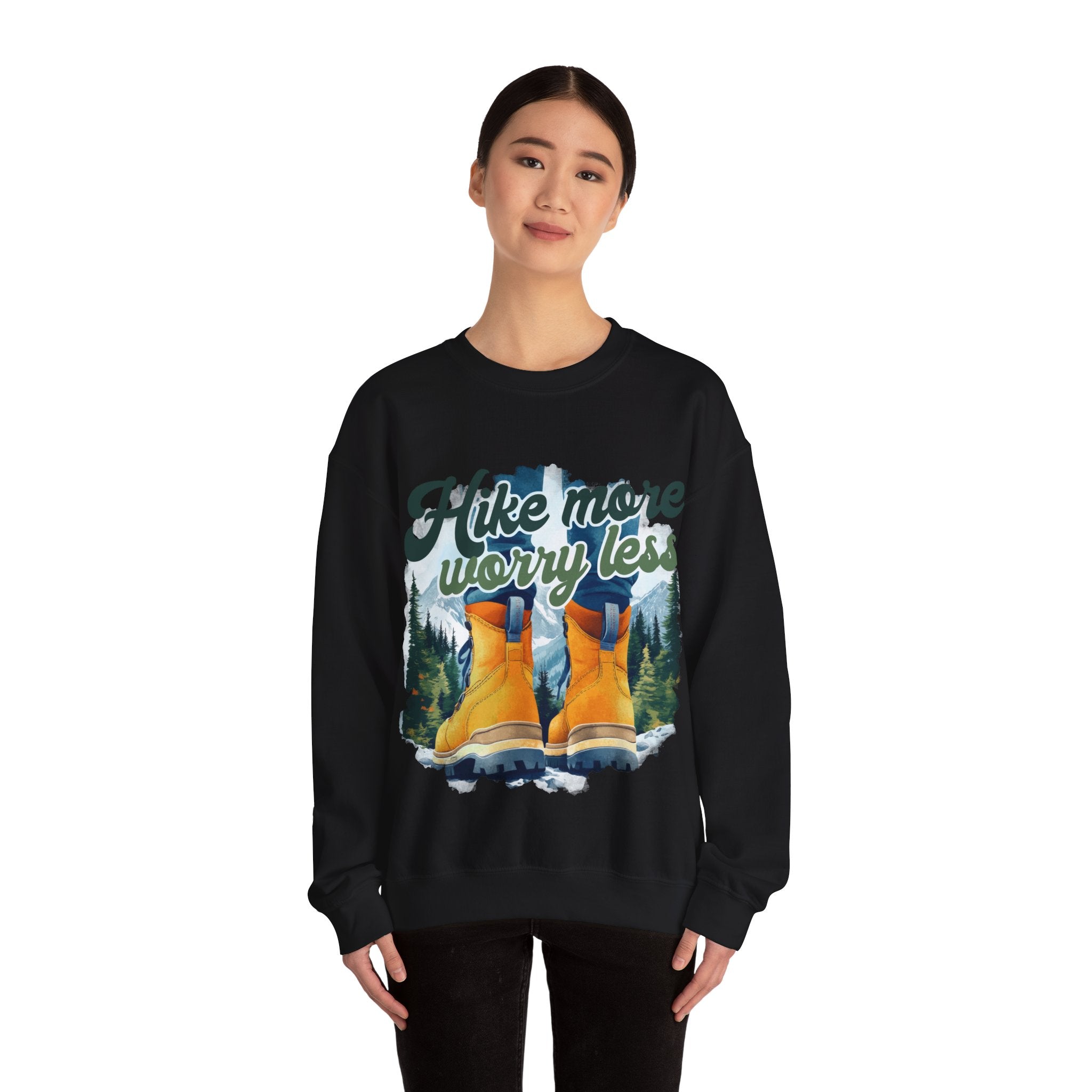 Hike more worry less Sweatshirt