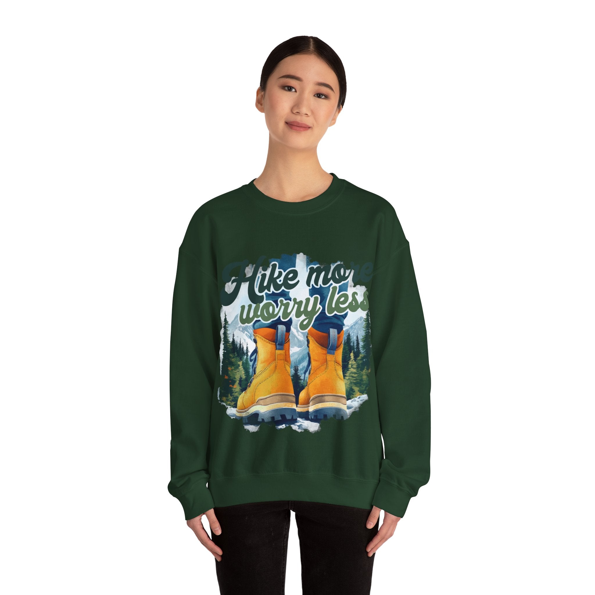 Hike more worry less Sweatshirt