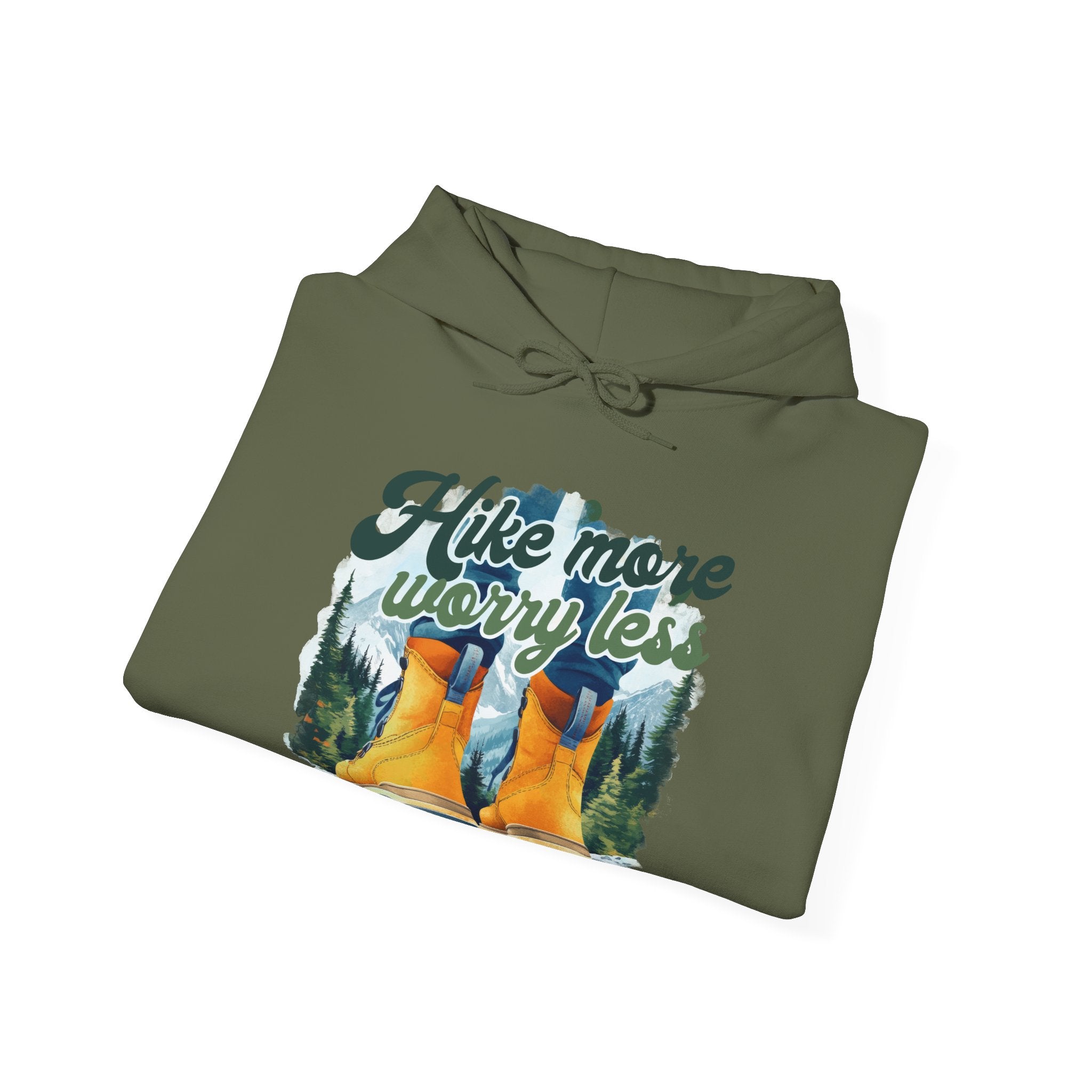 Hike more worry less Unisex Hoodie