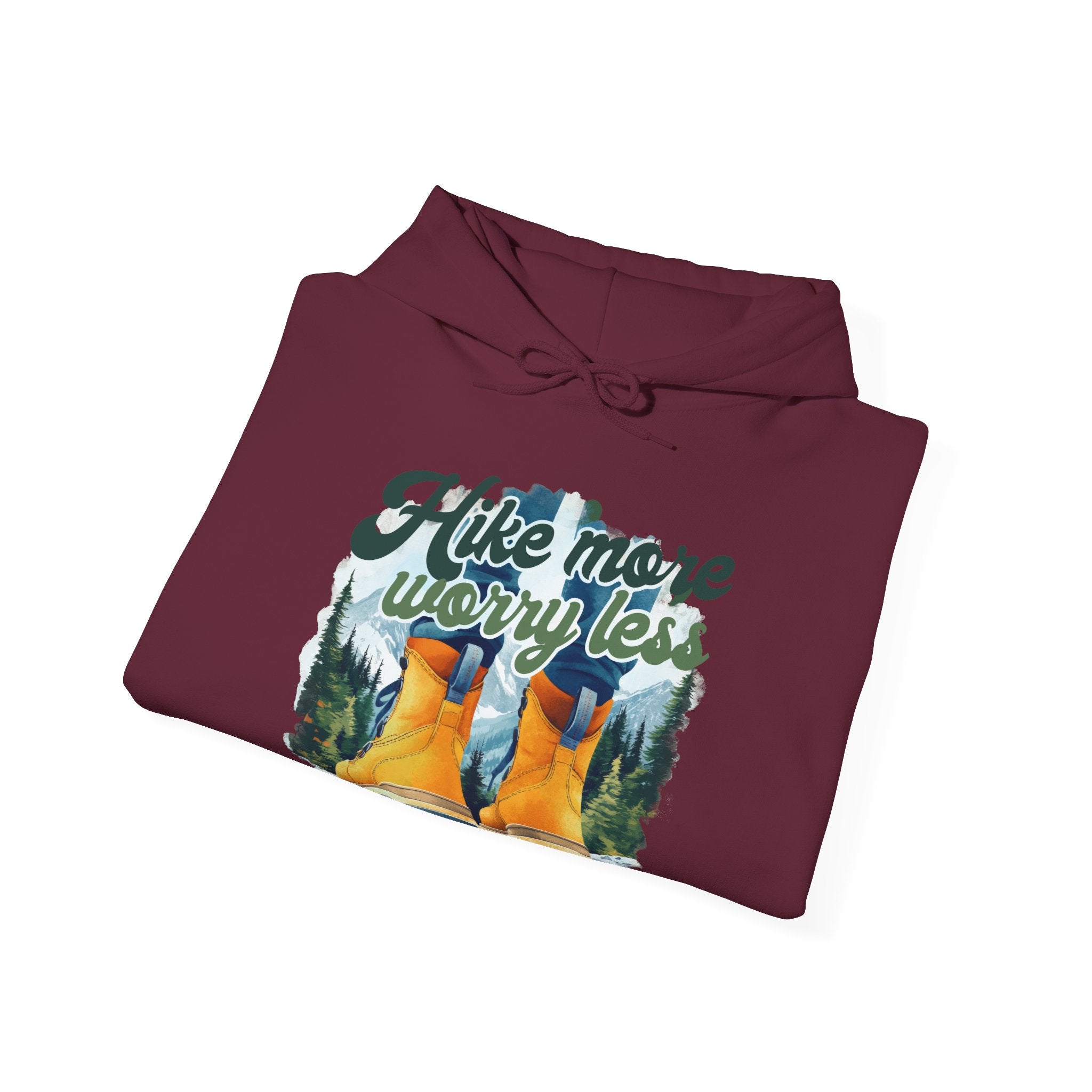 Hike more worry less Unisex Hoodie