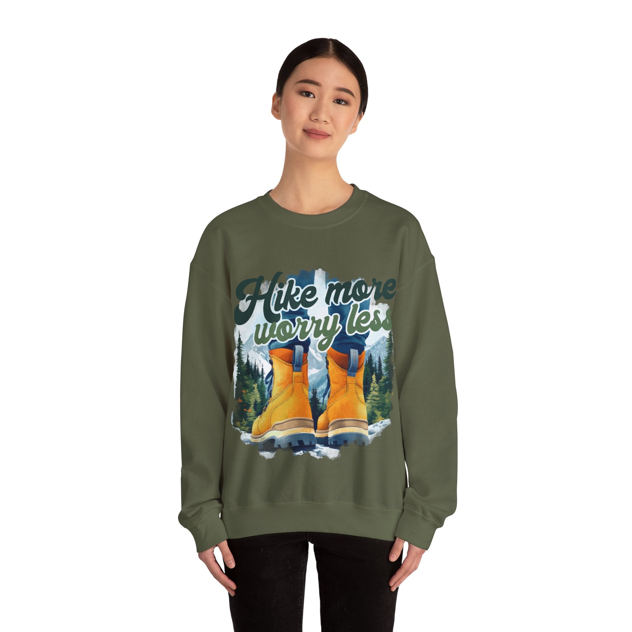 Hike more worry less Sweatshirt
