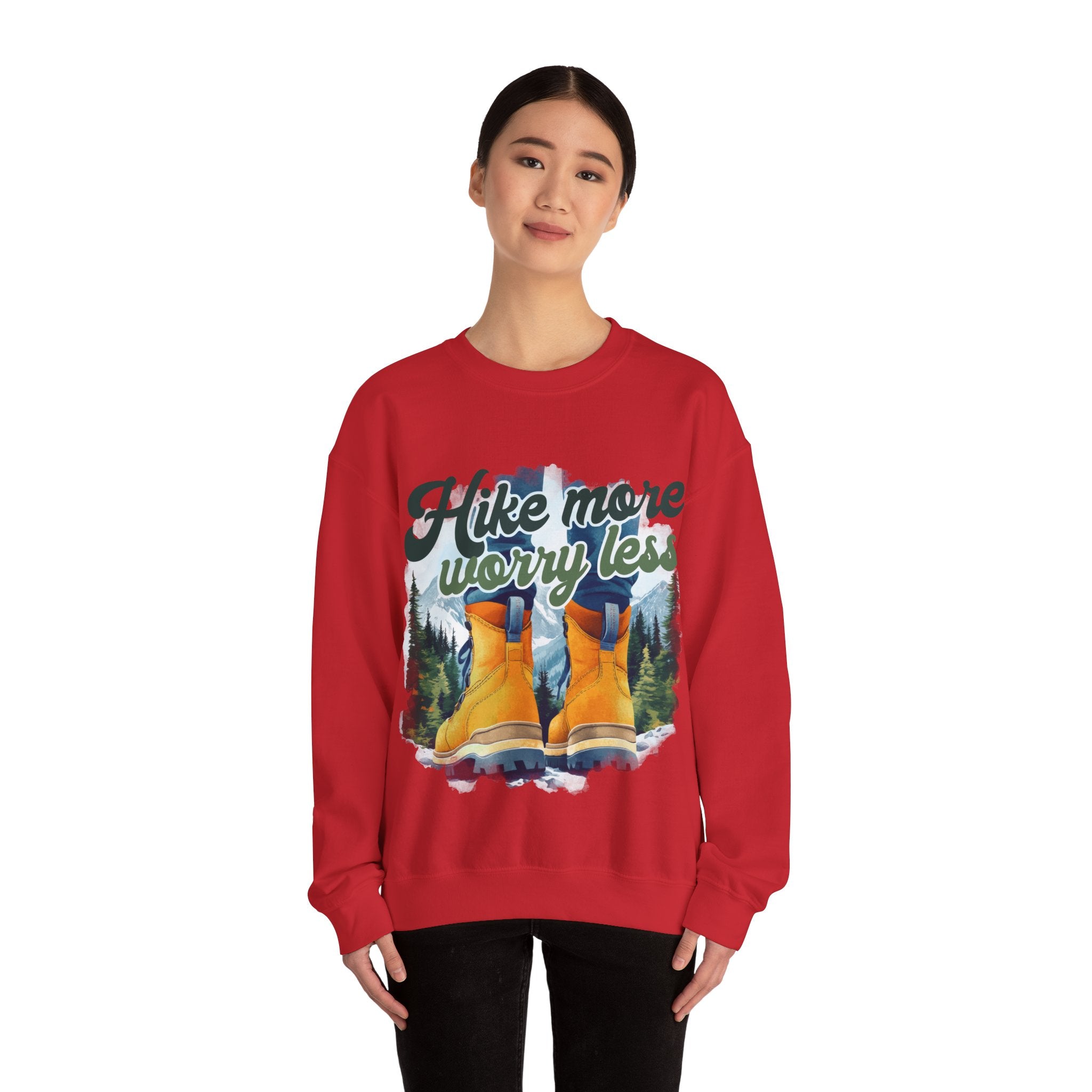 Hike more worry less Sweatshirt