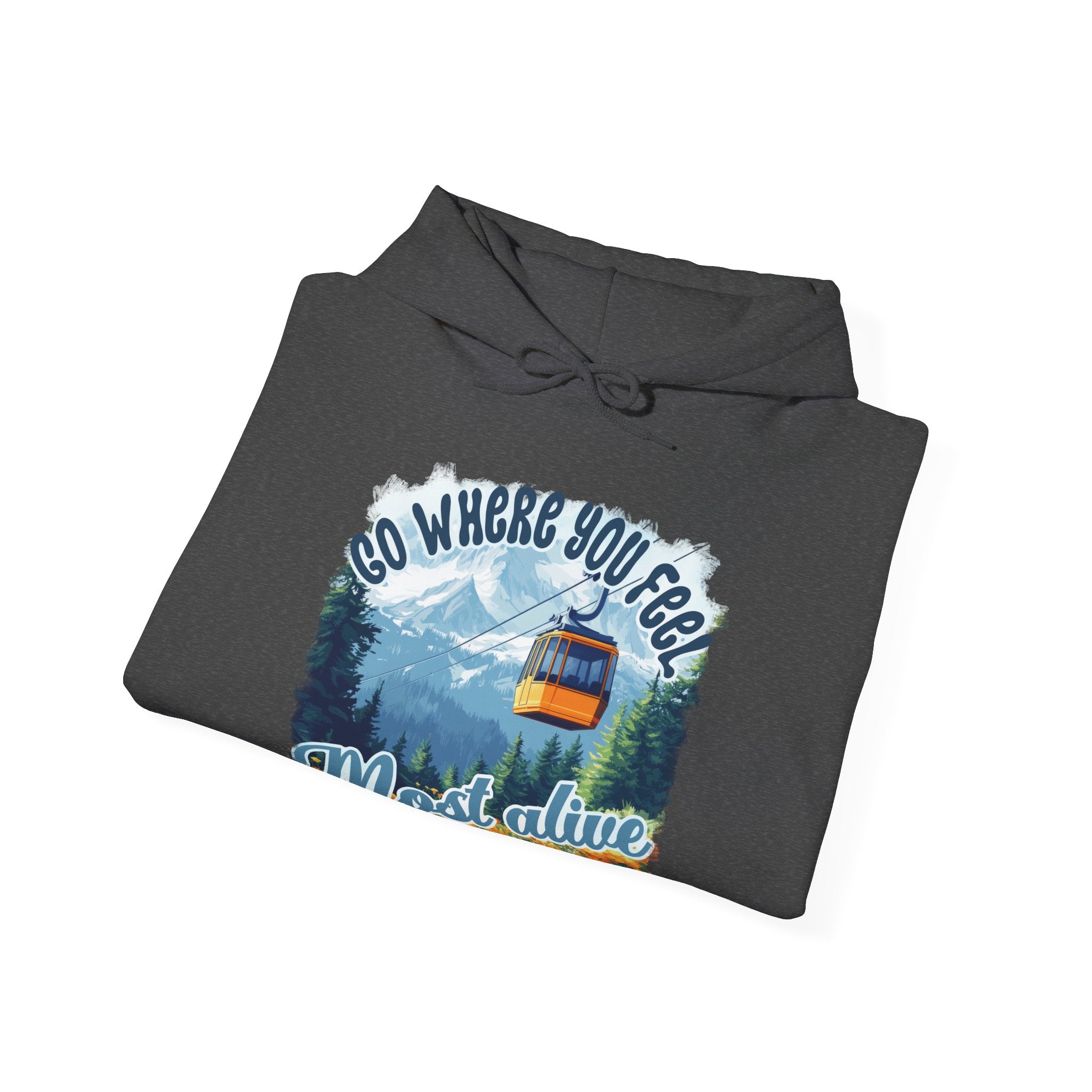 Go where you feel most alive Unisex Hoodie