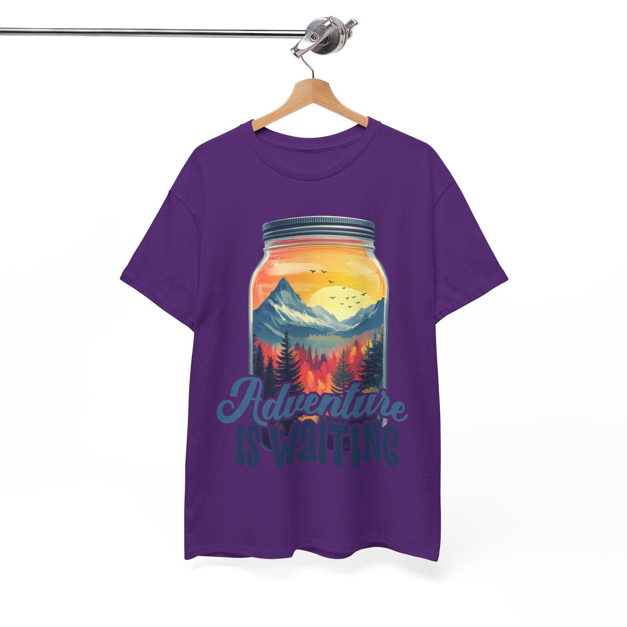 Adventure is waiting a Hike Unisex Heavy Cotton Tee