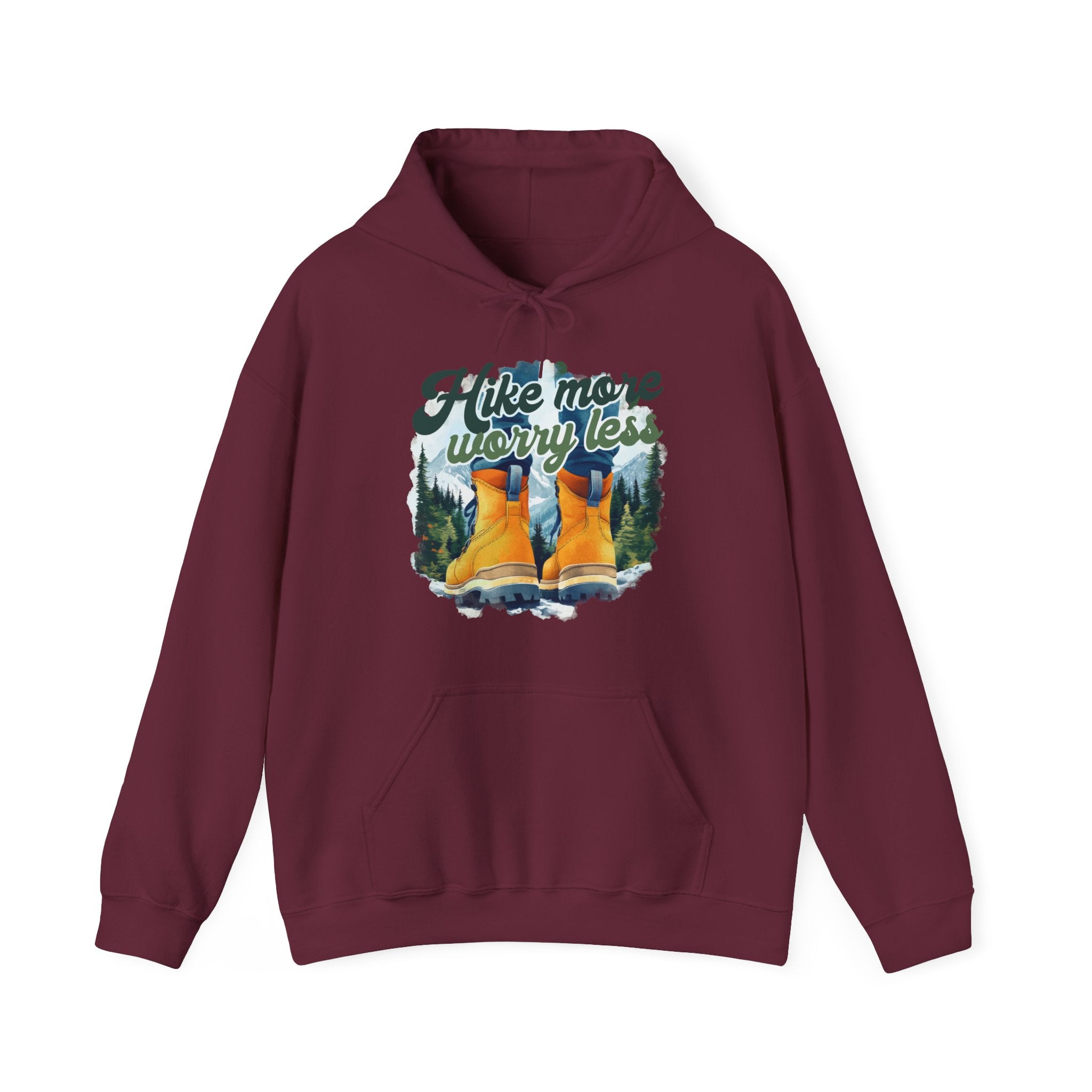 Hike more worry less Unisex Hoodie