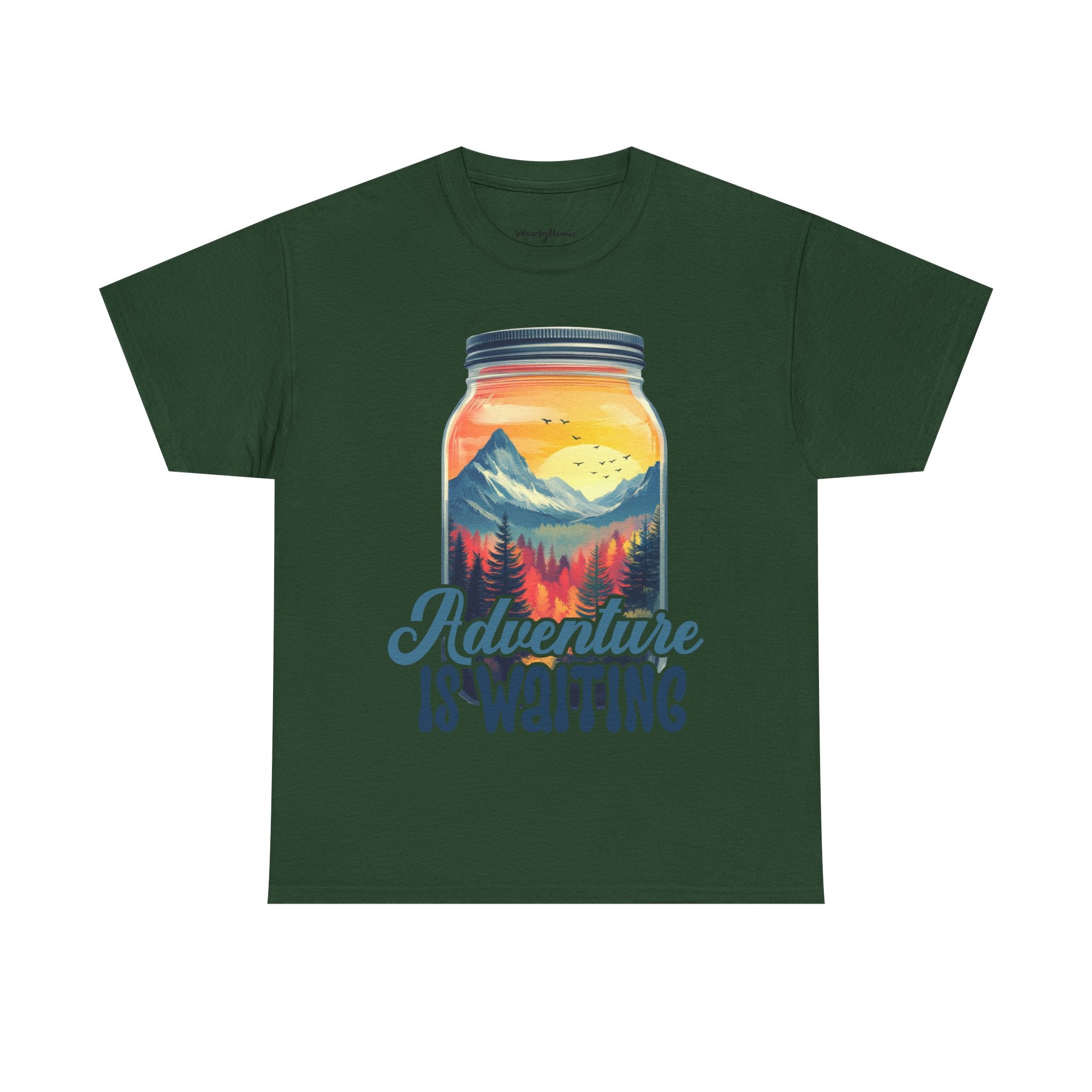 Adventure is waiting a Hike Unisex Heavy Cotton Tee