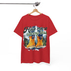 Hike more worry less Unisex Heavy Cotton Tee
