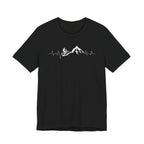 Heartbeat Mountain Cycling Shirt – Trail Biker Silhouette Tee