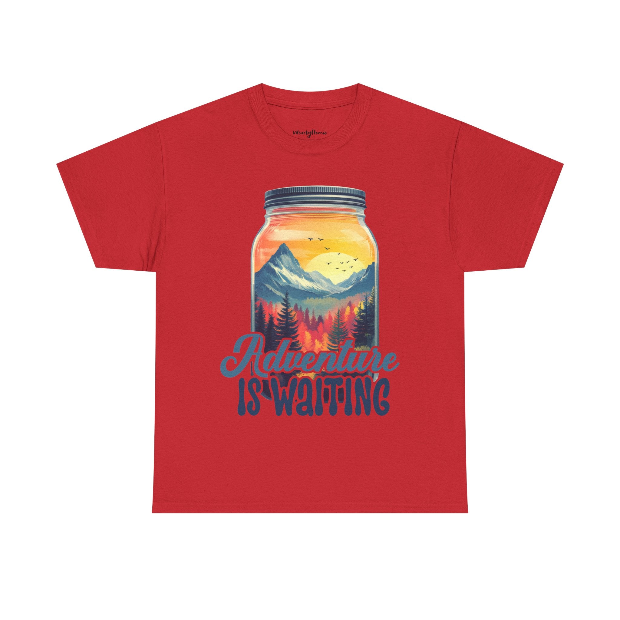 Adventure is waiting a Hike Unisex Heavy Cotton Tee