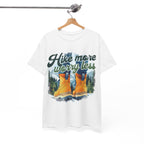 Hike more worry less Unisex Heavy Cotton Tee