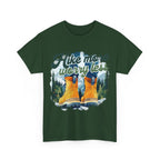 Hike more worry less Unisex Heavy Cotton Tee