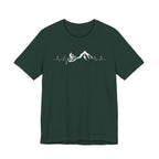 Heartbeat Mountain Cycling Shirt – Trail Biker Silhouette Tee