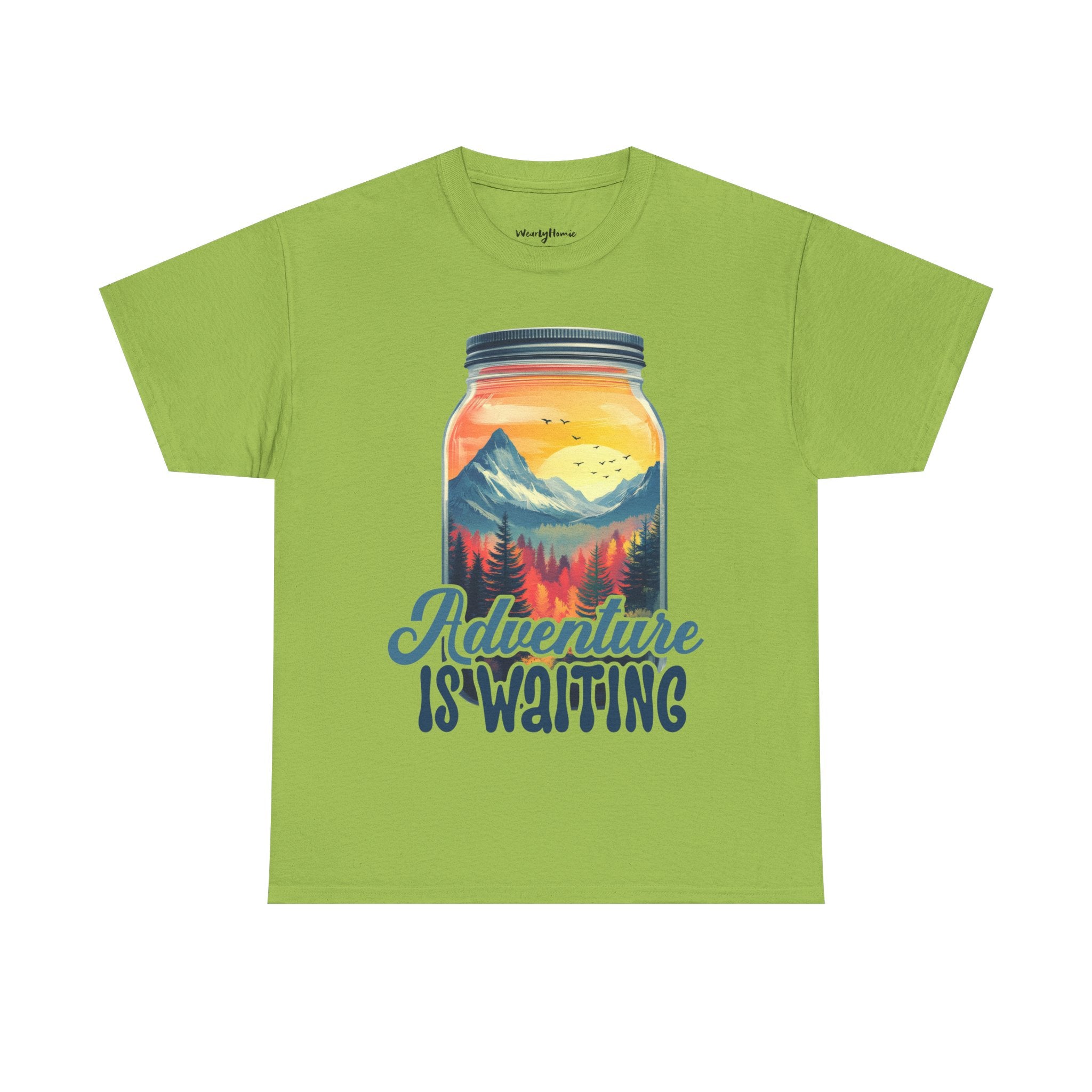 Adventure is waiting a Hike Unisex Heavy Cotton Tee
