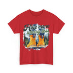 Hike more worry less Unisex Heavy Cotton Tee
