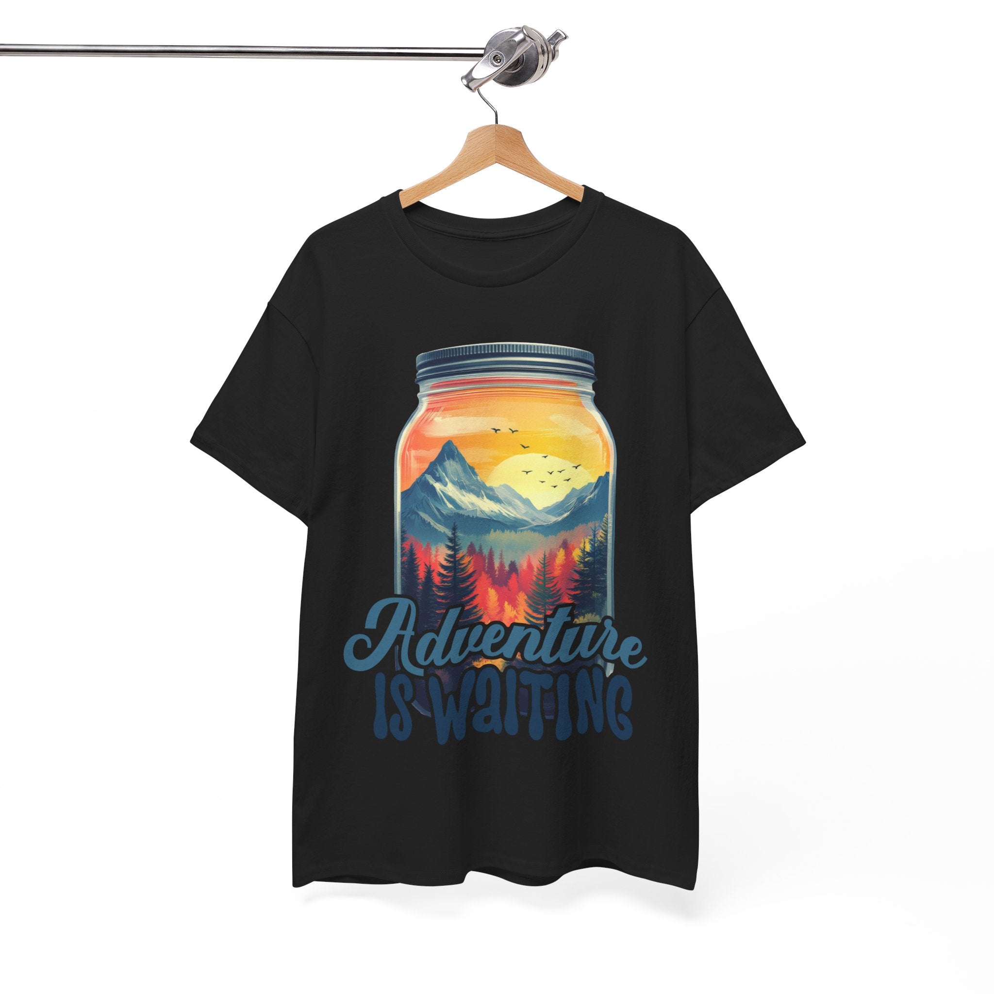 Adventure is waiting a Hike Unisex Heavy Cotton Tee