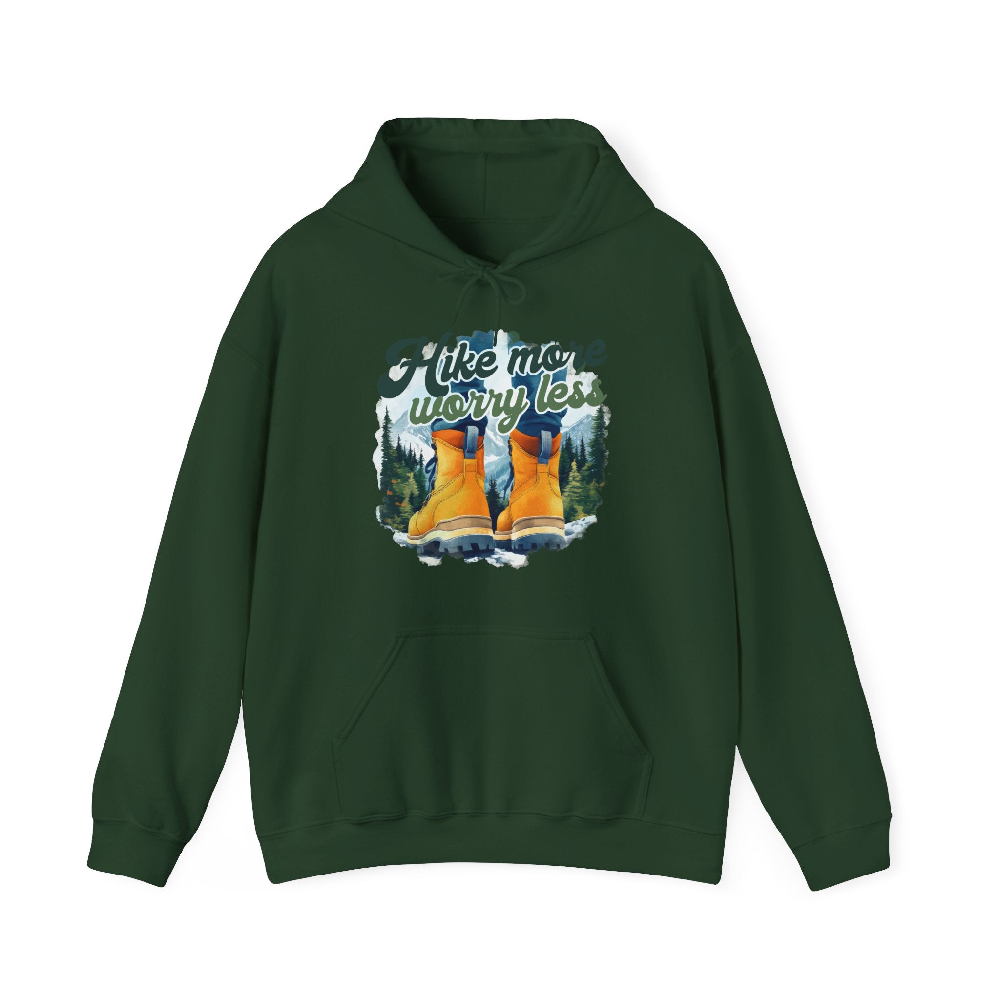Hike more worry less Unisex Hoodie