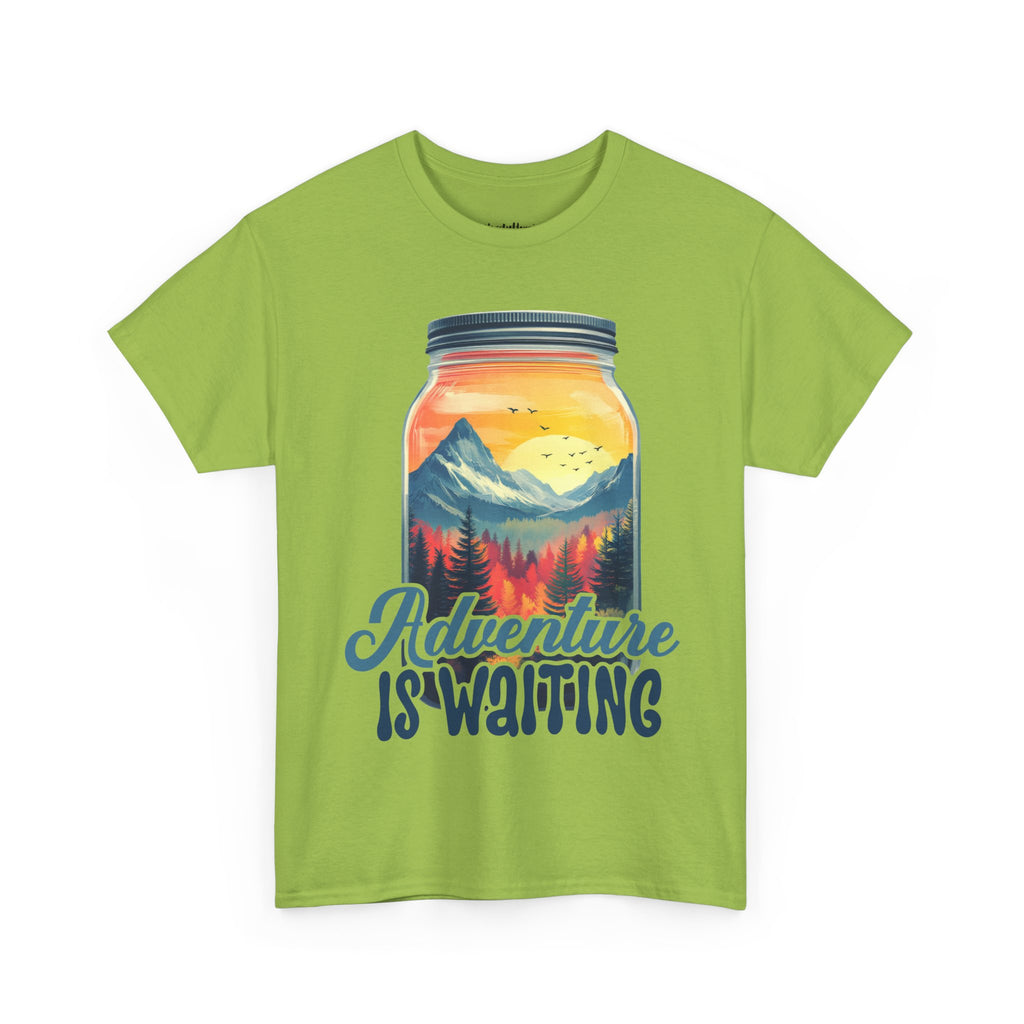 Adventure is waiting a Hike Unisex Heavy Cotton Tee