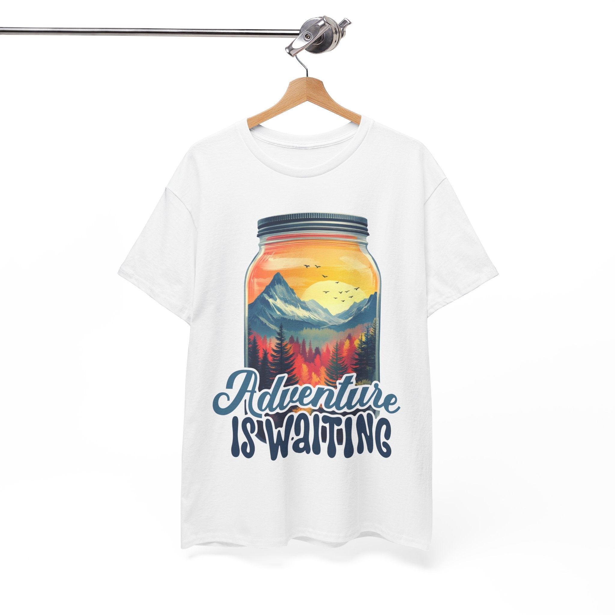 Adventure is waiting a Hike Unisex Heavy Cotton Tee