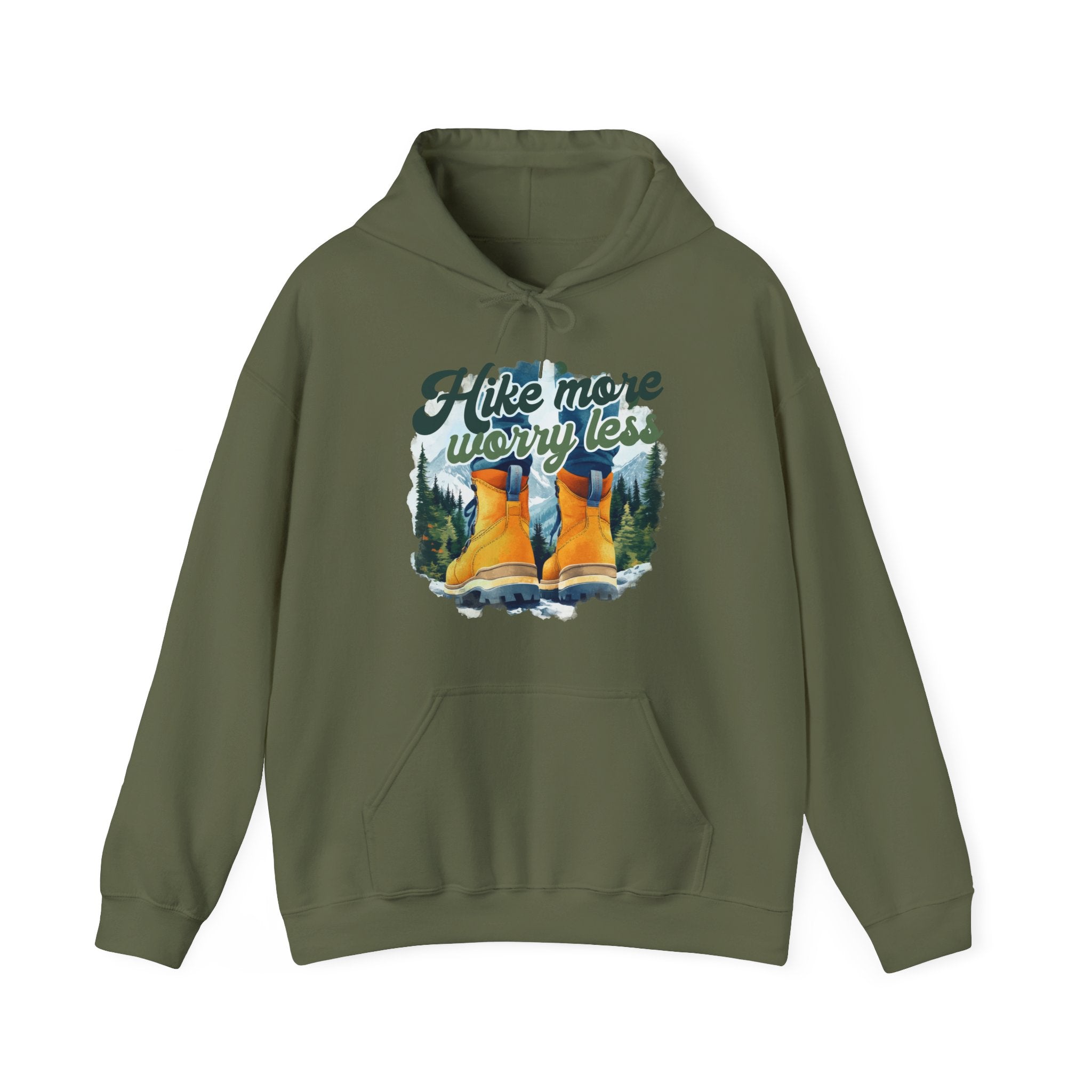 Hike more worry less Unisex Hoodie