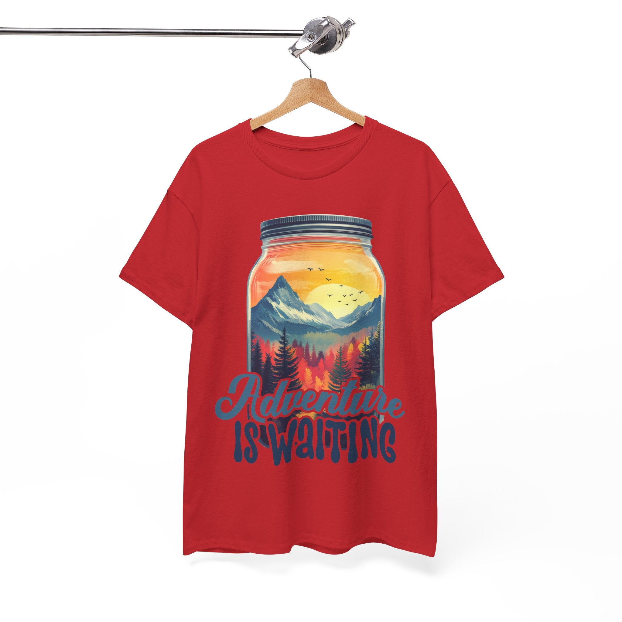 Adventure is waiting a Hike Unisex Heavy Cotton Tee