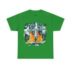 Hike more worry less Unisex Heavy Cotton Tee