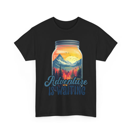 Adventure is waiting a Hike Unisex Heavy Cotton Tee